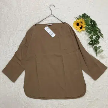 가마쿠라 셔츠 마 혼방 티셔츠 브라운 40 사이즈 택 포함 미사용