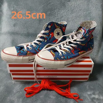CONVERSE 슈퍼맨 패턴 하이컷 스니커즈 26.5