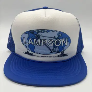 90년대 빈티지 Lampson USA 기업 프린트 로고 트래커 캡