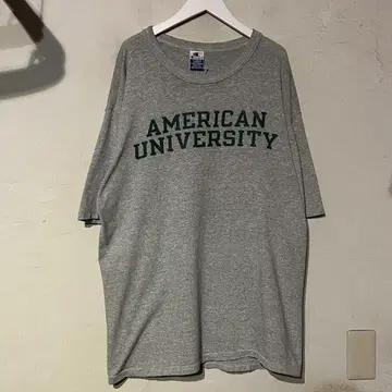 90년대 USA제 챔피온 코튼 폴리 마블링 칼리지 티셔츠 XL