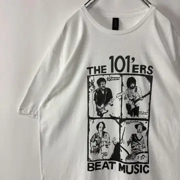 The 101'ers 밴드 티셔츠 조 스트러머 L 크러쉬 화이트