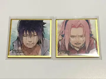 NARUTO 나루토 콩 가챠 미니 색지 우는 얼굴 사스케 사쿠라 세트