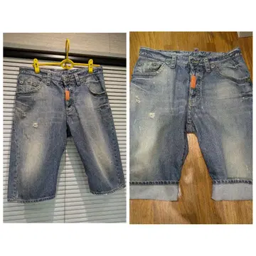 DSQUARED2 데님 숏 팬츠. 미사키 상사.