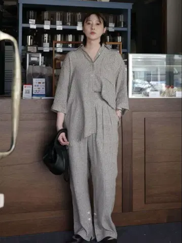 MANOF BLUR PATTERN SHIRT 베이지