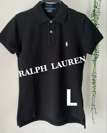 랄프 로렌 피케 셔츠 블랙 L RALPH LAUREN