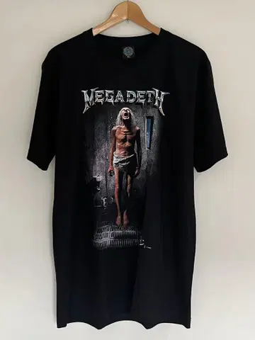 새상품 밴딩 티셔츠 XL 메가데스 MEGADETH 파멸을 향한 카운트다운