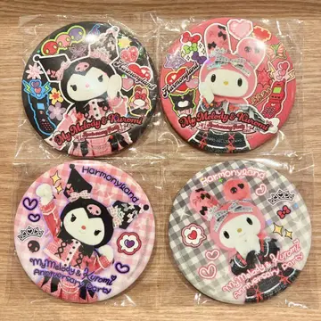 My Melody & Kuromi 기념일 배지 4개 세트