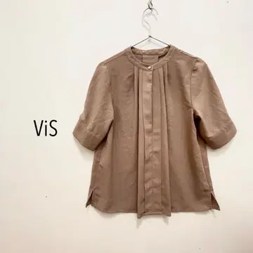 ViS 베이지 소매 셔츠