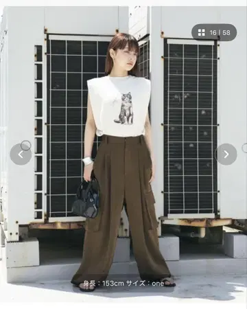 KBF 새틴 카고 팬츠