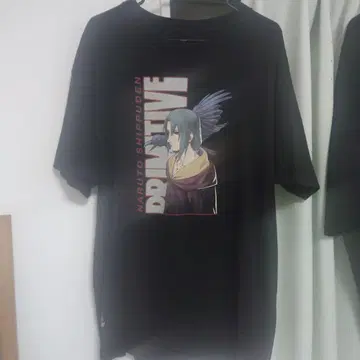 NARUTO SHIPPUDEN 블랙 티셔츠