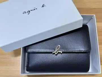 애니에스베 3단 폴더형 지갑 블랙