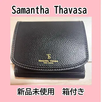 Samantha Thavasa 블랙 두겹 지갑