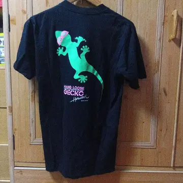 HANG LOOSE GECKO 티셔츠 블랙