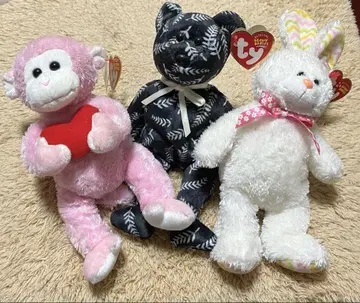 TY 비니 베이비 봉제 인형 3종 세트