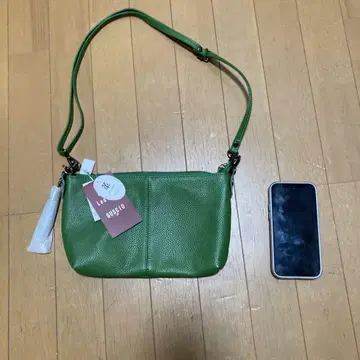 천연 가죽 미니백 태슬 포함
