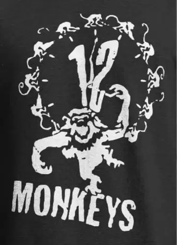 12 monkeys 영화 티셔츠 브래드 피트 블루스 윌리스 레어