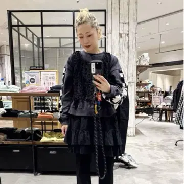 니코앤드 WAY 레이스 미니 티어드 스커트 / 뷔스티에  새상품