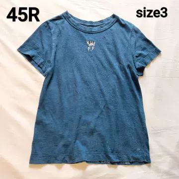 45r 우미모노가타리 인디고 티셔츠 게 자수
