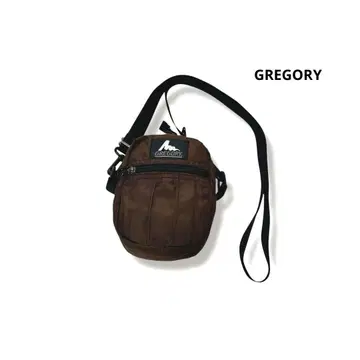 GREGORY USA제 구 로고 퀵 포켓 S 브라운 숄더