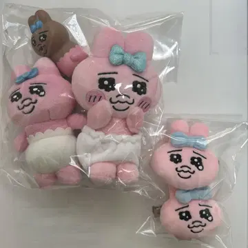 빤쮸토끼 키링 2종, 앞머리 클립, 피규어