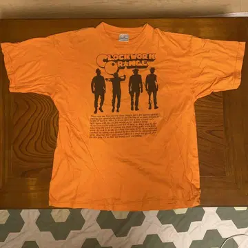 시계 오렌지 T-셔츠 90s