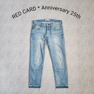 레드카드 Anniversary25th 테이퍼드 데님 앵클 기장