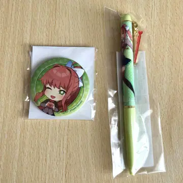 두근두근 문예부 DDLC 모니카 캔뱃지 볼펜 복권 메이트