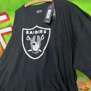 3XL 미사용 RAIDERS 레이더스 NFL 블랙 구제 의류 티셔츠