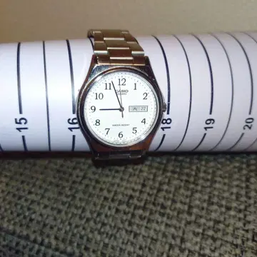 작동 상품 CASIO 카시오 남성용 화이트 손목시계 MTP-12400J