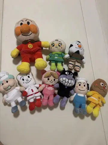 호빵맨 봉제 인형 세트 9개