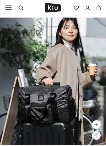 KIU 트래블 백 블랙