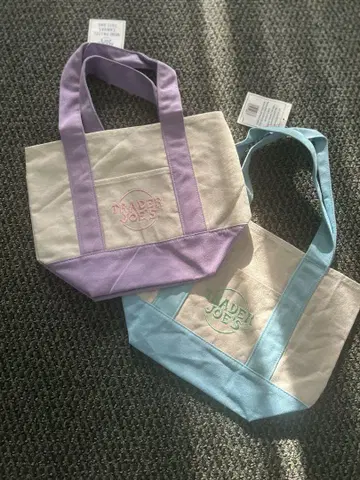 미사용 새상품 Trader Joe's 토레조 미니 토트백 2개 세트