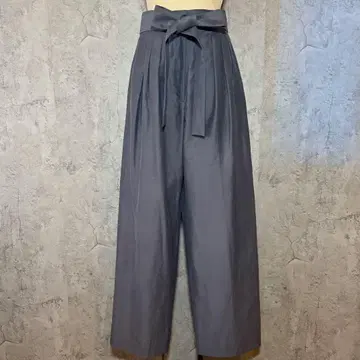 BACCA 린넨 큐프라 카마 벨트 팬츠