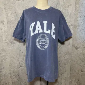 GOOD ROCK SPEED 별주 YALE 로고 프린트 칼리지 티셔츠