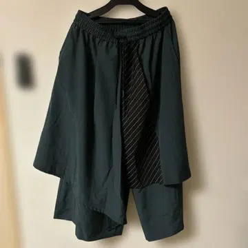 다크 그린 사루엘 팬츠