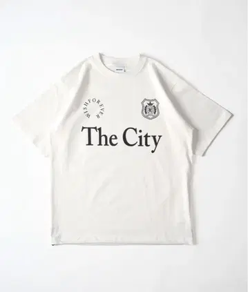 The City 그래픽 티셔츠 M 사이즈 화이트