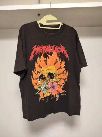 Metallica 스컬 디자인 티셔츠 1994년