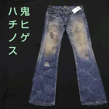 MURDER LICENSE 미사용 오니히게 그랑지 가공 부츠 컷 데님