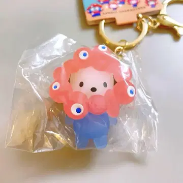 산리오 밈쿠밈쿠 나리키리 마스코트 클리어 컬러 키링 포차코