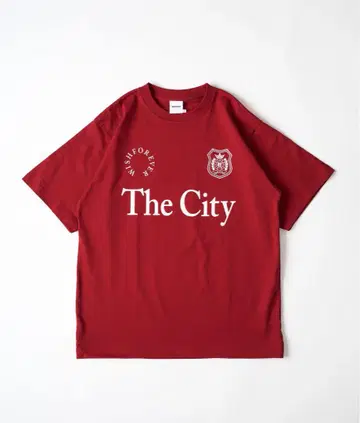 The City 로고 빨간색 티셔츠 M 사이즈
