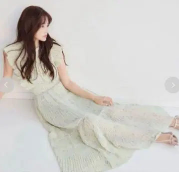 SNIDEL Sustainable 프릴 원피스 민트 원피스