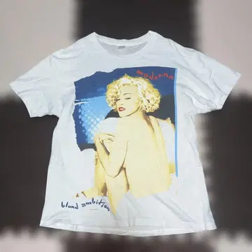 마돈나 Madonna Blond Ambition 투어 티셔츠 XL 사이즈