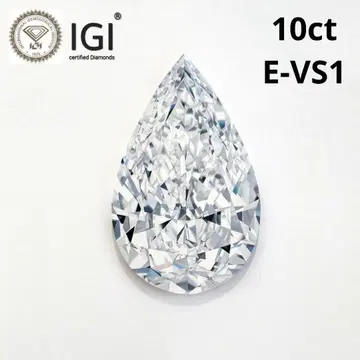 10.00ct E-VS1 페어 쉐이프 라보 그로운 다이아몬드