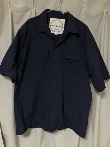 BURLAP OUTFITTER 네이비 반팔 셔츠 L