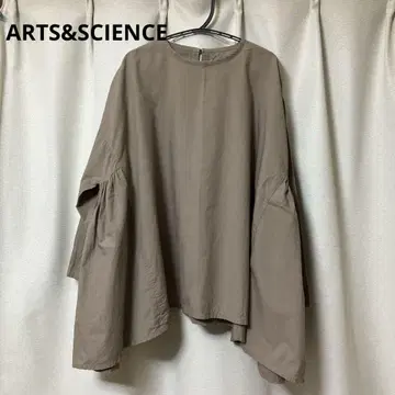 ARTS&SCIENCE 사이드 게더 셔츠 블라우스 베이지