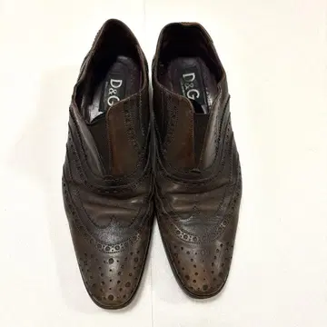 D&G 돌체&가파나 브라운 가죽 로퍼 27.5cm