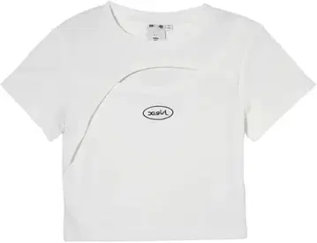 X-girl FRONT SLIT S/S TOP 티셔츠 화이트