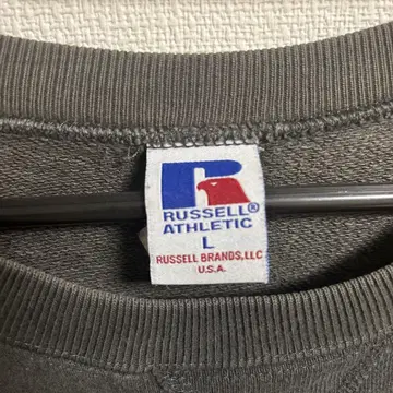RUSSELL ATHLETIC V넥 긴팔 셔츠 L 다크 그레이