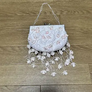 꽃 자수 핑크 백