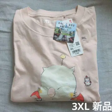 택 포함 새상품 3XL 반팔 티셔츠 파이널 판타지 모글리 유니클로
